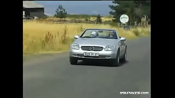 Preview 1 of Blonde With Espanha Shirt - Sexy Black Girl Gets Her Man to Pull over and Fuck Her Hardcore