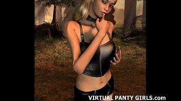 Preview 4 of Www Khmerlesbo Com - Cybergirl with big tits and pigtails teasing