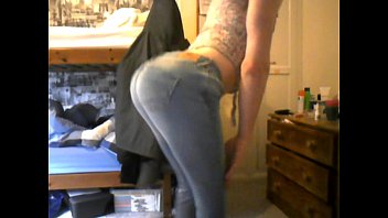 Preview 2 of Xxnxx Kateirn - Teen crossdresser in tight jeans