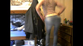 Preview 1 of Xxnxx Kateirn - Teen crossdresser in tight jeans