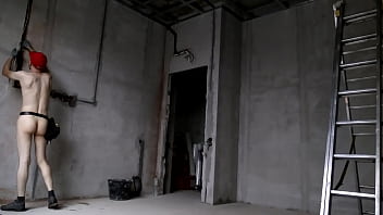 Preview 3 of Mai Lzuki - LanaTuls aka Sergay Fag - Dirty Electrician Working Nude in the Bulding House. Электрик в бригаду строителей. Гей шлюха для активов.