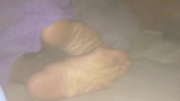 Preview 1 of Two Lasbain Teacher - Huge wrinkled size 11 female soles