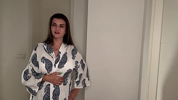 Preview 2 of Khuun Wala Video - Massive Stepmother&rsquo_s cock rubbing on clothes dryer while stepson watching