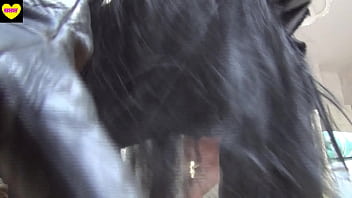 Preview 2 of Dad Dugedar - Black furcoat and Black rubberwaders