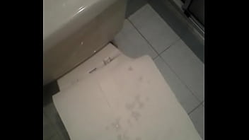 Preview 3 of Public Crezy Agent Outdoor - Cum in the bathroom