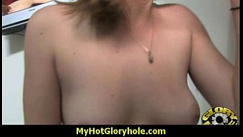 Preview 2 of Big Boob Nipple - Sexy Wild Lady Deepthroats At Gloryhole 14