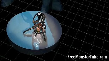 Preview 1 of Alura Jenson Step Mom - Sexy 3D catoon Tron babe enjoying a good fucking
