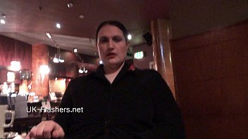Preview 2 of Chald Fucking Girl - Upskirts masturbation in public restaurant of chubby amateur voyeur babe Alyss