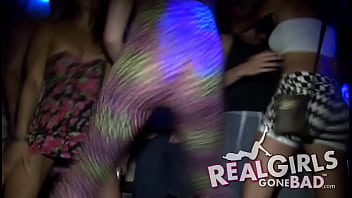 Preview 2 of Cougar Handjov - Sexy teens strip off on holiday during a red hot night out