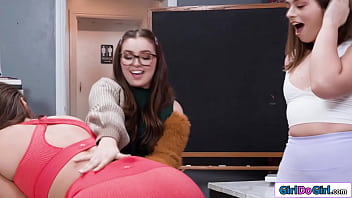 Preview 2 of Wife Training Bdsm - Petite freshman changed from a bookworm into a strapon bitch