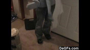 Preview 1 of Mature Extreme Pantyhose - Dagfs - My Cute Neighbor Shows Me Her Slim Body And Plays With Her Pussy