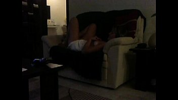 Preview 2 of Hd Cum In Pussy Vedios - Sofa masturbation Mom caught on voyeur cam