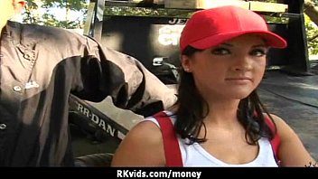 Preview 4 of Masseg Trip - Desperate teen naked in public and fucks to pay rent 24