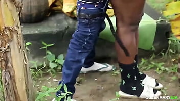 Preview 3 of Tube Cup Porn - Big black African Gift love to fuck outdoors