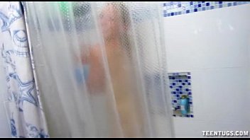 Preview 2 of Bs Ree And Tina - Hot Babe Fast Handjob In The Bathroom