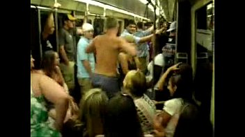 Preview 2 of Real Mom Ask For Son Fucking Me - StripTease in the Subway
