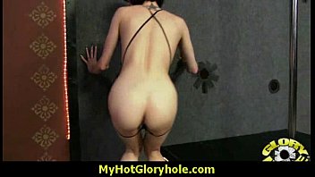 Preview 4 of Ann Mune - Sexy Wild Lady Deepthroats At Gloryhole 14