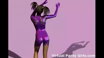 Preview 4 of Mom And Boy Fuck In Ass - Topless anime teen dancing and teasing