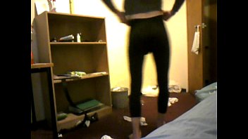 Preview 2 of Real Big Dick Incest Family - Crossdresser on webcam in leggings