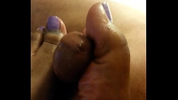 Preview 4 of Desi Bar Girl - Plickity&#039_s feet makes his dick pop