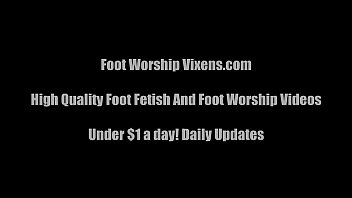 Preview 3 of Grenny Fuck Dick - Bella sucking on busty blonde Macy&#039_s feet