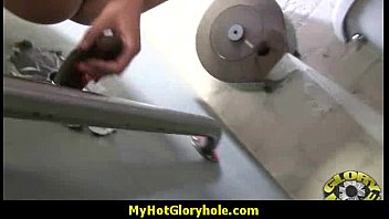 Preview 1 of Sperm Maunth - Hottie sucks and fucks black cock for cusmhot at gloryhole 18