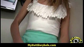 Preview 1 of Teaching Him Gay - Hottie sucks and fucks black cock for cusmhot at gloryhole 19