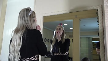 Preview 2 of Kerala Ala - FRENCH PRINCESS SLAPPING &amp_ SPITTING MIRROR HUMILIATION!