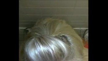 Preview 2 of Xxxxxnnnxxxx Vido - Blonde sucks dick in the bathroom Iphone