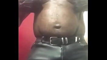 Preview 1 of Greoup Sex - Leather Muscle Fetish Big Ass &amp_ BBC Wank Bust