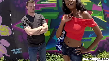 Preview 2 of Manisa Sex In - Ebony cutie takes a big load after getting fucked