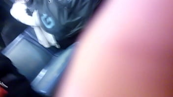 Preview 1 of Indian Rail Xnxx - No skirt blonde and short coat in subway