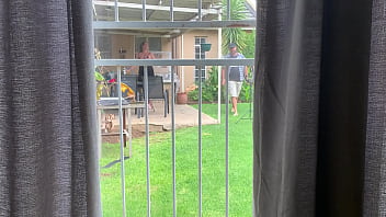 Preview 1 of Xxx Nigbt - I caught my neighbours fucking outside in the backyard
