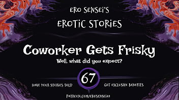 Preview 2 of Ads Crack - Coworker Gets Frisky (Erotic Audio for Women) [ESES67]