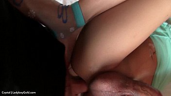 Preview 4 of Neumom Sexxxx - Shemale Crystal Lingerie Bareback