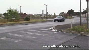 Preview 1 of Compilation Cremepie - Nude in public under my transparent raincoat