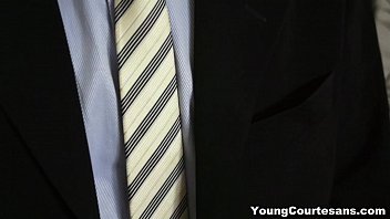 Preview 2 of Xn Xxx Sanilion 5gp Porn Video - Young Courtesans - Dressed up Gina Gerson for a client teen-porn