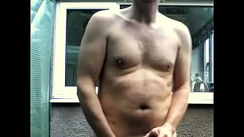 Preview 1 of College 2girls - wank and cum in garden just before train passes!