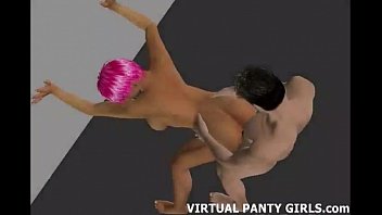 Preview 3 of Chubby Riding Wife - Freckled anime teen giving a deepthroat blowjob