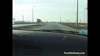 Preview 1 of Wash The Beauty - crazy amateur girl gets cum next to car