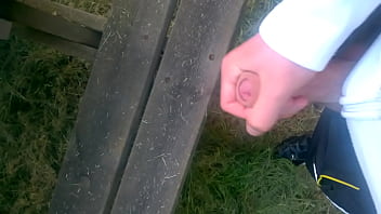 Preview 1 of Forced Granny Sercretary - Ejaculation Gay boy - In a park