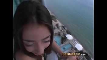 Preview 1 of Sonakxi Kapur Xxx - Hennessie - Balcony Creampie