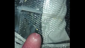 Preview 4 of Desi Lip Smooching - Nice cum in plastic tray after wanking for 4 hours