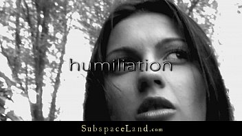 Preview 1 of Breast Horn - Hot brunette restrained in the woods and fucked