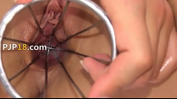 Preview 4 of Cock Beach Cumshot Gay - Weird kitchen toy in her pussy pussy
