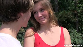 Preview 1 of Video Massages Sex - Shy teen Bella gets fucked in the wood