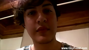 Preview 2 of Kitchen Pporn - Gay orgy Hunter Tyler Blow His