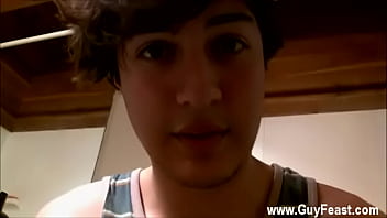 Preview 1 of Kitchen Pporn - Gay orgy Hunter Tyler Blow His