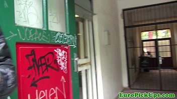 Preview 1 of Agatha Carol Minx - Euro amateur flashes her tits for cash