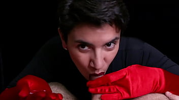 Preview 4 of Doctor And Nurse Xxx Sexy - Cum on red opera gloves